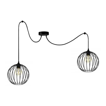 Luster na sajli MATT 2xE27/60W/230V pauk