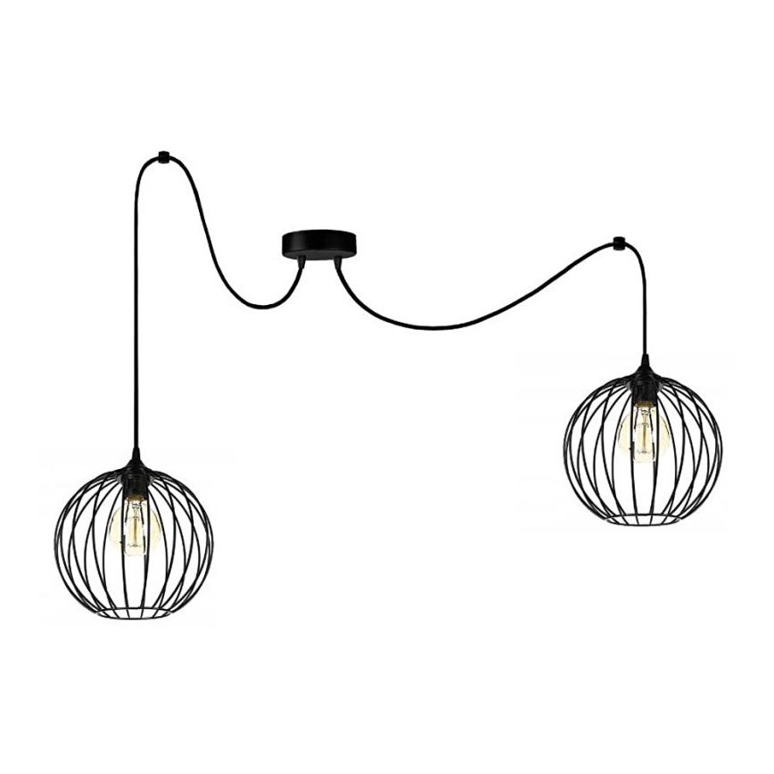 Luster na sajli MATT 2xE27/60W/230V pauk