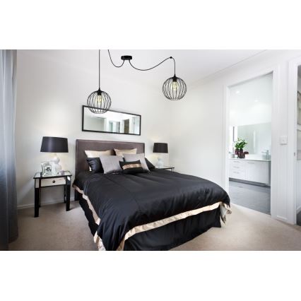 Luster na sajli MATT 2xE27/60W/230V pauk