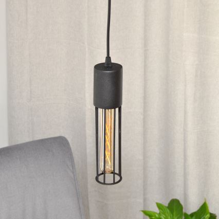 Luster na sajli MELODY 1xE27/15W/230V crno