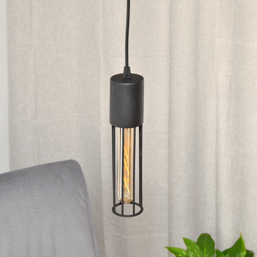 Luster na sajli MELODY 1xE27/15W/230V crno