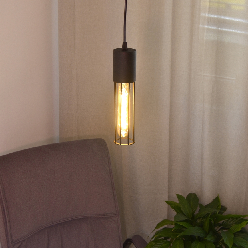 Luster na sajli MELODY 1xE27/15W/230V crno