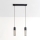Luster na sajli MELODY 2xE27/15W/230V crno