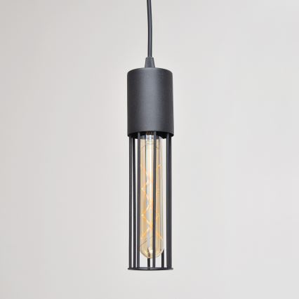 Luster na sajli MELODY 2xE27/15W/230V crno