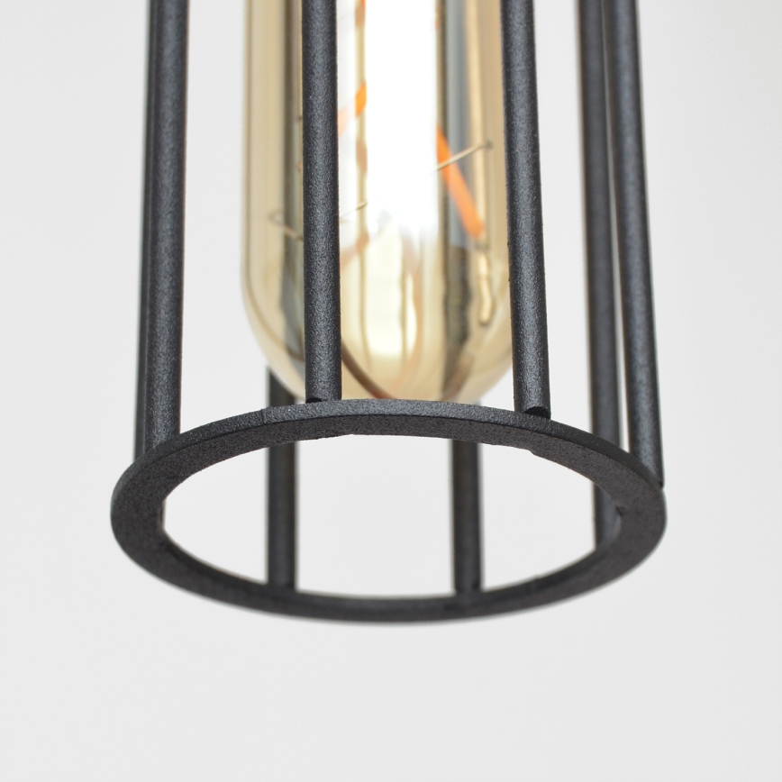 Luster na sajli MELODY 2xE27/15W/230V crno