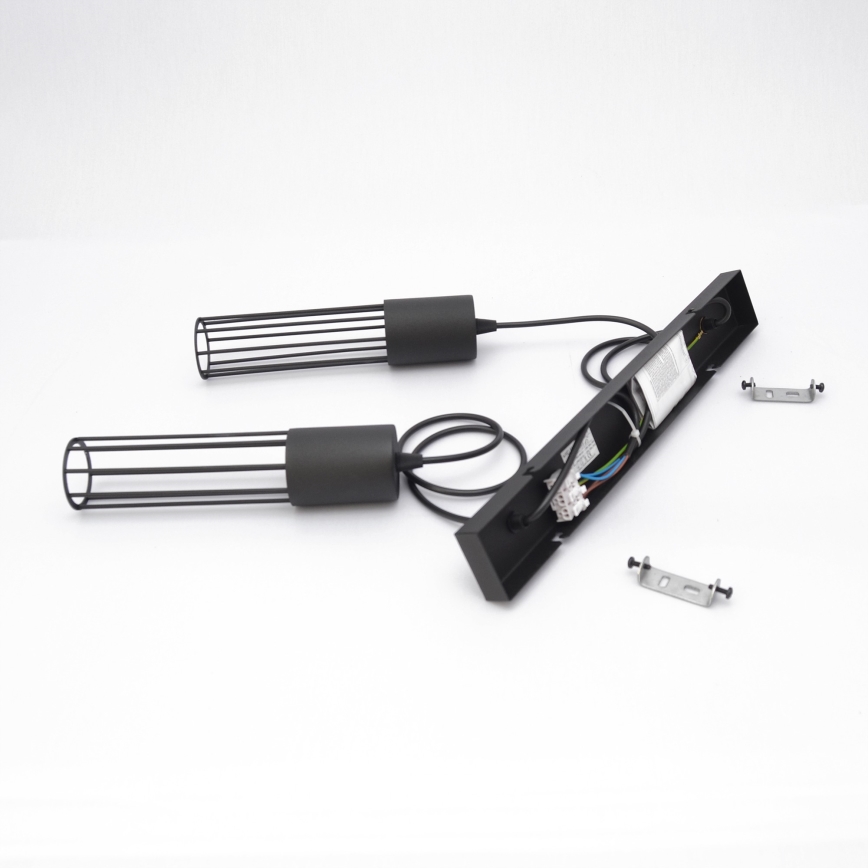 Luster na sajli MELODY 2xE27/15W/230V crno