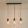 Luster na sajli MELODY 3xE27/15W/230V crno