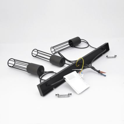 Luster na sajli MELODY 3xE27/15W/230V crno