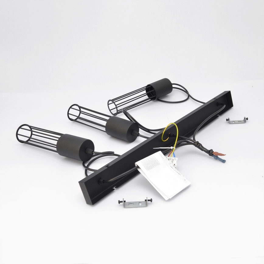 Luster na sajli MELODY 3xE27/15W/230V crno