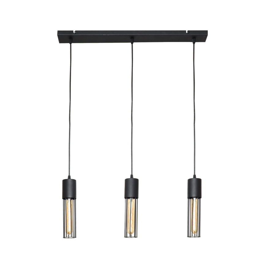 Luster na sajli MELODY 3xE27/15W/230V crno