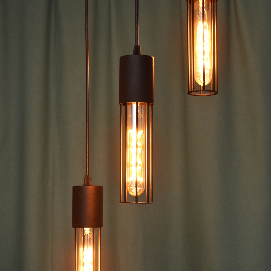 Luster na sajli MELODY 3xE27/15W/230V crno