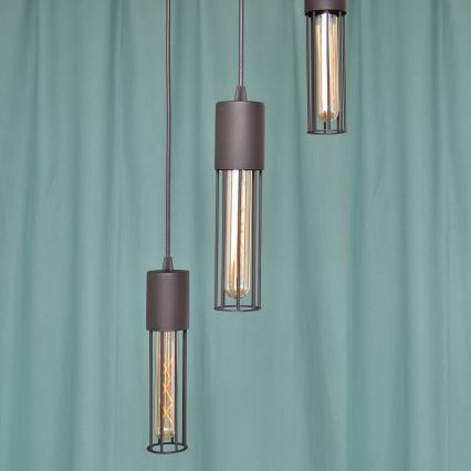 Luster na sajli MELODY 3xE27/15W/230V crno