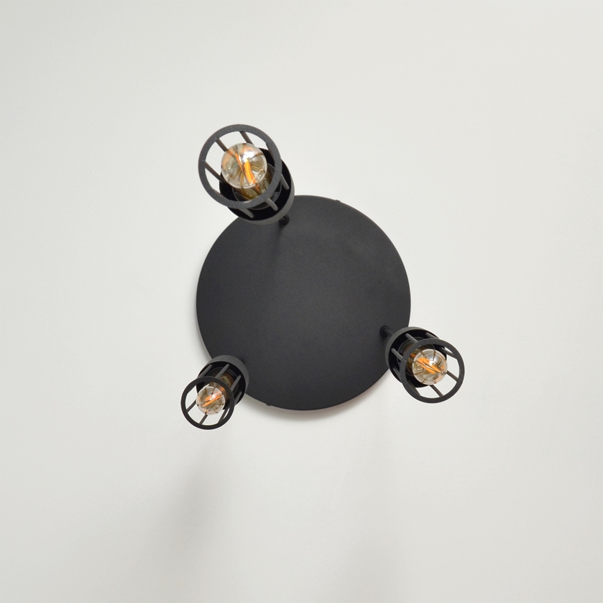 Luster na sajli MELODY 3xE27/15W/230V crno