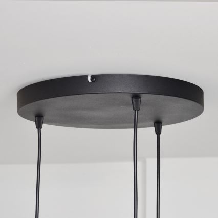 Luster na sajli MELODY 3xE27/15W/230V crno
