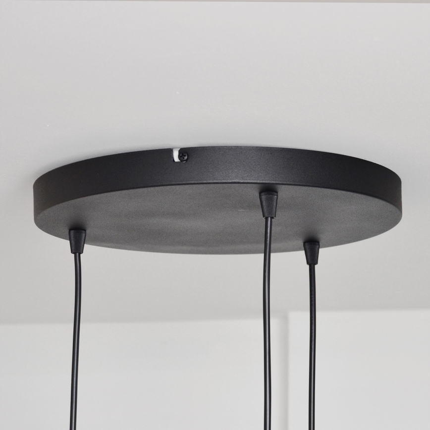 Luster na sajli MELODY 3xE27/15W/230V crno