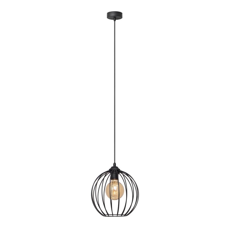 Luster na sajli MERCURE 1xE27/15W/230V pr. 24 cm crno