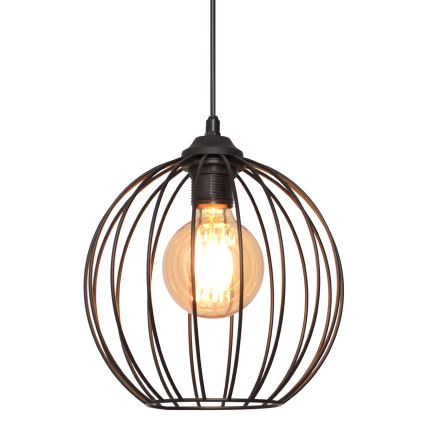 Luster na sajli MERCURE 1xE27/15W/230V pr. 24 cm crno