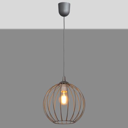 Luster na sajli MERCURE 1xE27/15W/230V sivo