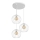 Luster na sajli MERCURE 3xE27/15W/230V bela