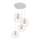 Luster na sajli MERCURE 4xE27/15W/230V bela