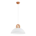 Luster na sajli MIGOT 1xE27/15W/230V bež/zlatna
