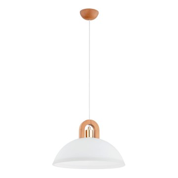 Luster na sajli MIGOT 1xE27/15W/230V bež/zlatna