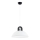 Luster na sajli MIGOT 1xE27/15W/230V crno/sjajni krom