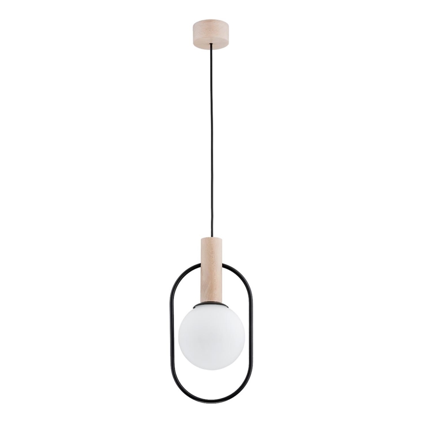 Luster na sajli MIKI 1xE14/10W/230V crno/bež