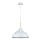 Luster na sajli MIKO 1xE27/60W/230V pr. 32 cm bela