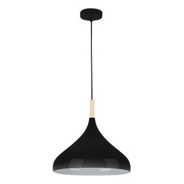 Luster na sajli MIKO 1xE27/60W/230V pr. 32 cm crno
