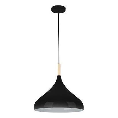 Luster na sajli MIKO 1xE27/60W/230V pr. 32 cm crno
