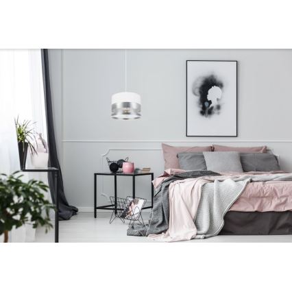 Luster na sajli MILO 1xE27/60W/230V srebrno