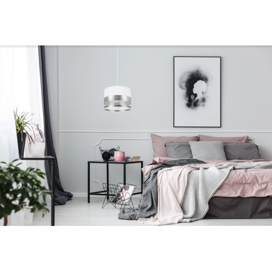 Luster na sajli MILO 1xE27/60W/230V srebrno