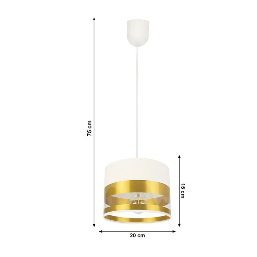Luster na sajli MILO 1xE27/60W/230V zlatna