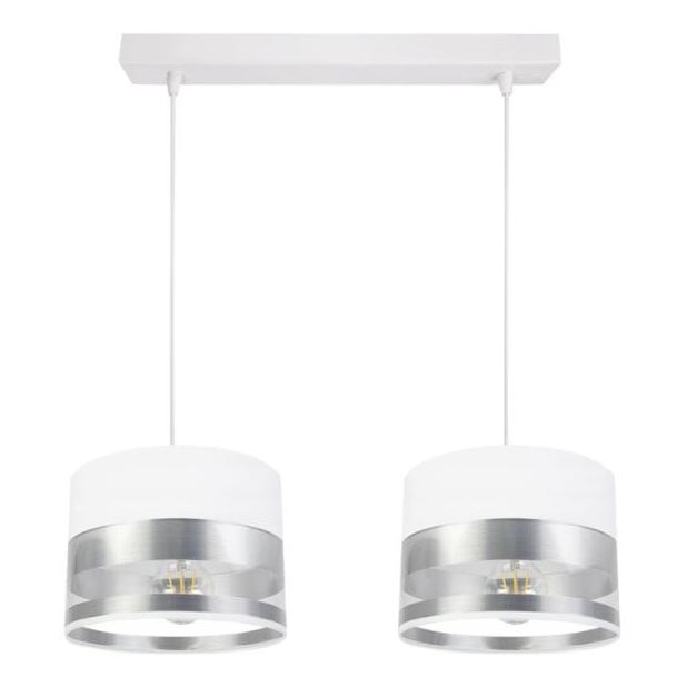 Luster na sajli MILO 2xE27/60W/230V srebrno