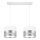 Luster na sajli MILO 2xE27/60W/230V srebrno