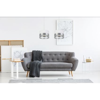 Luster na sajli MILO 2xE27/60W/230V srebrno