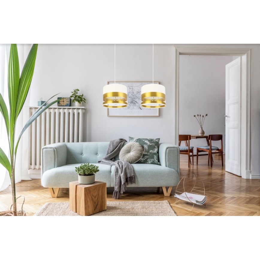 Luster na sajli MILO 2xE27/60W/230V zlatna