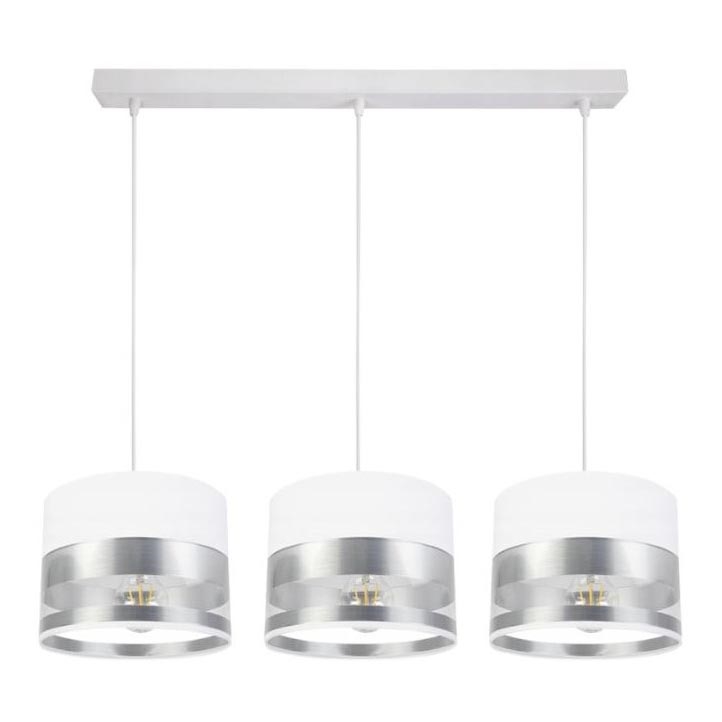 Luster na sajli MILO 3xE27/60W/230V srebrno