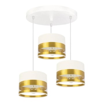 Luster na sajli MILO 3xE27/60W/230V zlatni