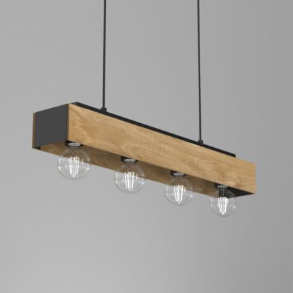 Luster na sajli MILUZA 4xE27/15W/230V