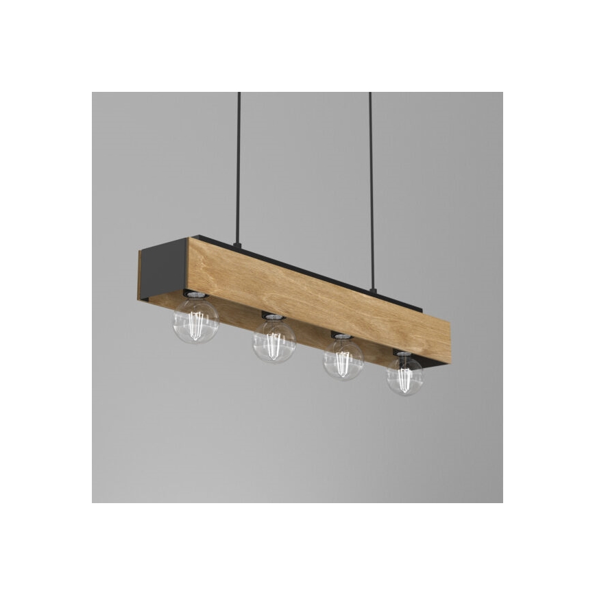 Luster na sajli MILUZA 4xE27/15W/230V