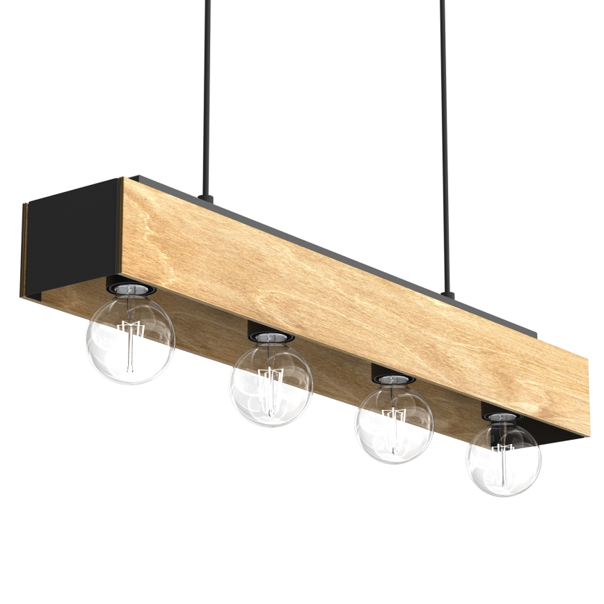 Luster na sajli MILUZA 4xE27/15W/230V