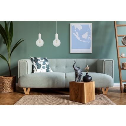 Luster na sajli MIROS 2xE27/60W/230V bela