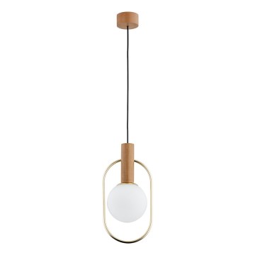Luster na sajli MODI 1xE14/10W/230V zlatna/bež