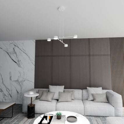 Luster na sajli MODUS 4xGX53/10W/230V bela