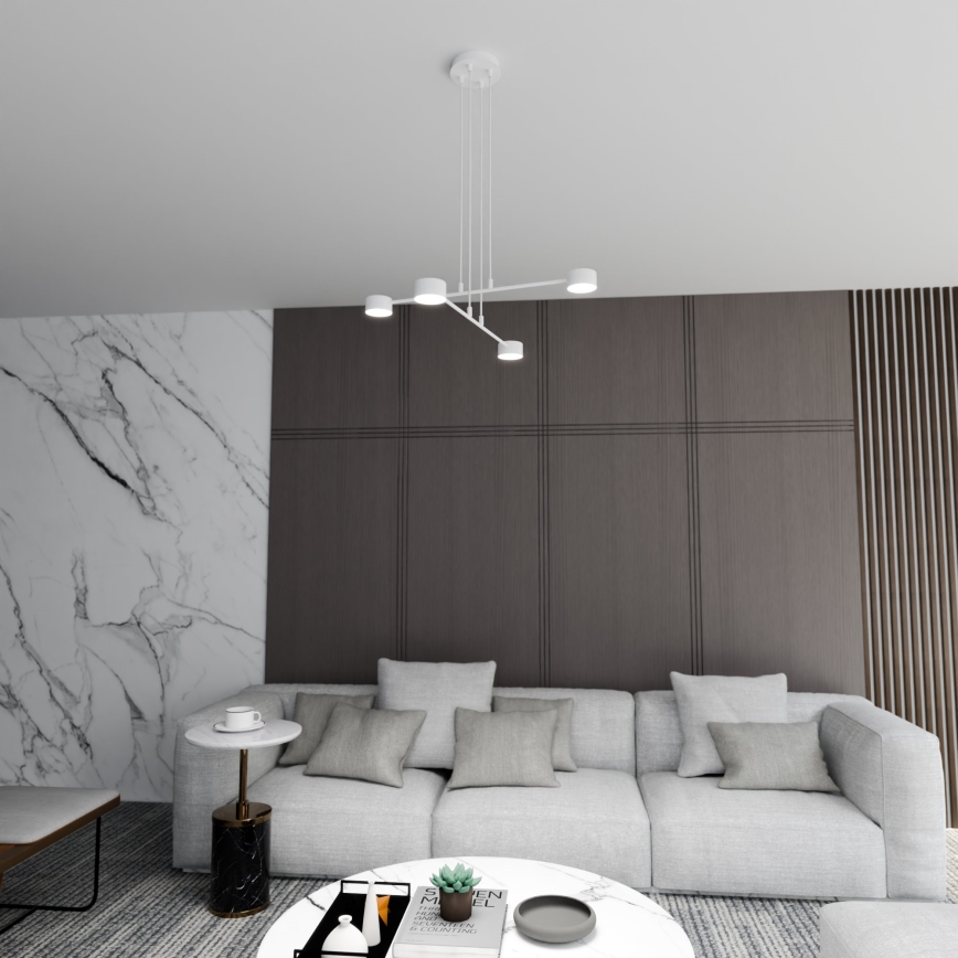 Luster na sajli MODUS 4xGX53/10W/230V bela