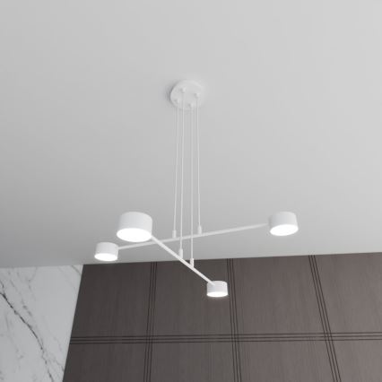 Luster na sajli MODUS 4xGX53/10W/230V bela