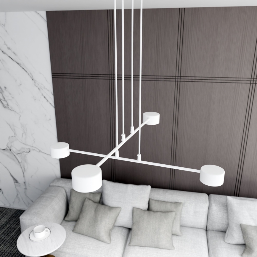 Luster na sajli MODUS 4xGX53/10W/230V bela