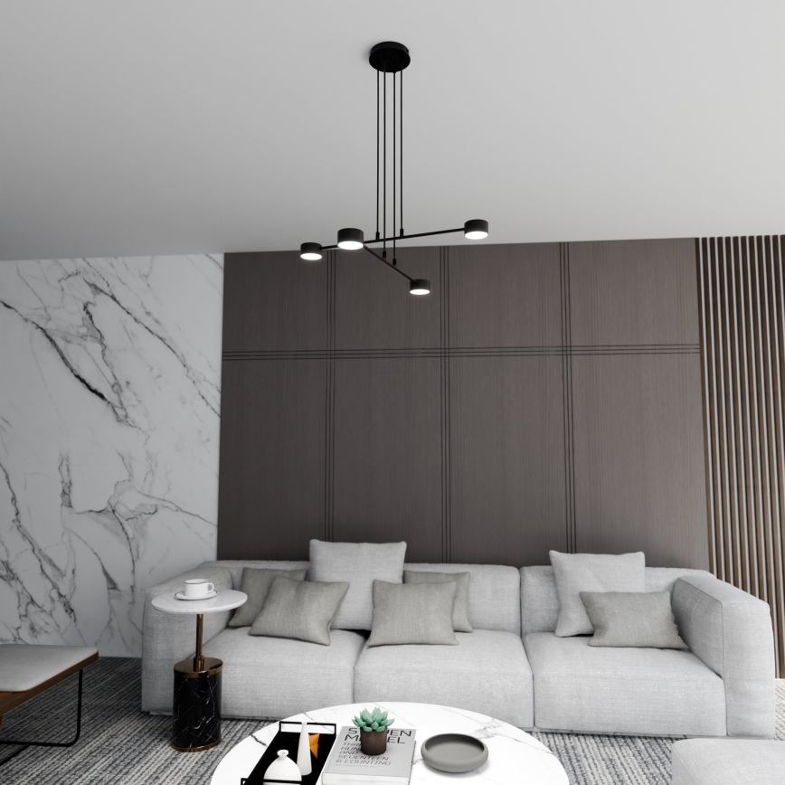 Luster na sajli MODUS 4xGX53/10W/230V crno